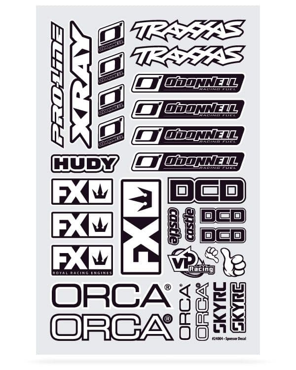 Dekalarksponsor - Traxxas/Xray/Orca/FX/SkyRC