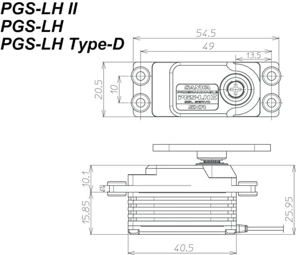 Sanwa PGS-LH2 - 15.6 kg/0.09 s