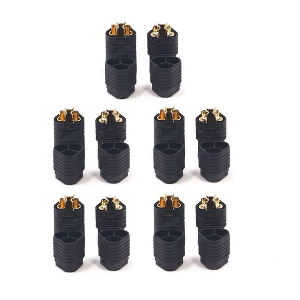 5 par MT60-stik af høj kvalitet, 3,5 mm ESC-stik, han-hun, RC Lipo-model batteristik - tilbehør til fjernstyrede legetøjsstik