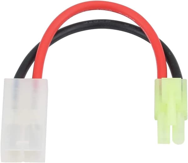 1 stk 16AWG cm 13 Stik konverter adapter Tamiya Stor hun til Mini Tamiya han opladningskabel - Tilbehør til fjernbetjening legetøj kabel
