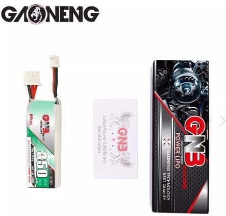 Gaoneng GNB 1 stykke 7.6V 350MAH 70C 140C 2S HV PH2.0 Lipo batteri til Emax TinyhawkS FPV Racing Drone - Tilbehør til fjernbetjening legetøj