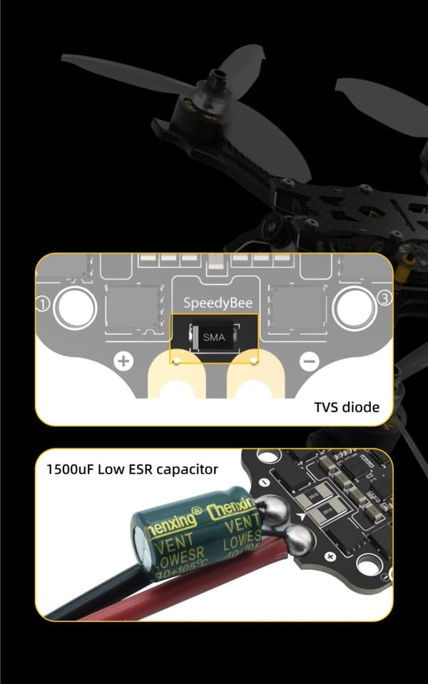 SpeedyBee Stack F405 V3 50A 3-6S FC Stack