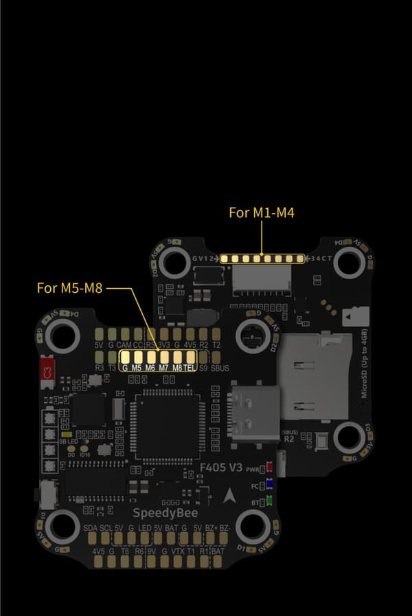 SpeedyBee Stack F405 V3 50A 3-6S FC Stack