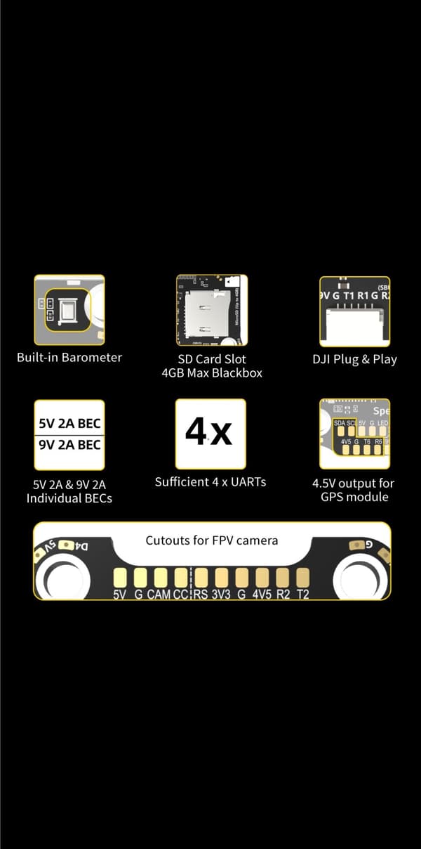 SpeedyBee Stack F405 V3 50A 3-6S FC Stack