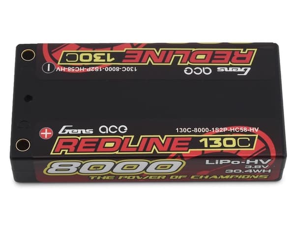 1s 8000mAh - 130C - Gens Ace Redline Shorty