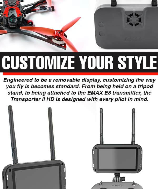 EMAX Transporter II HD FPV Goggle HDZero