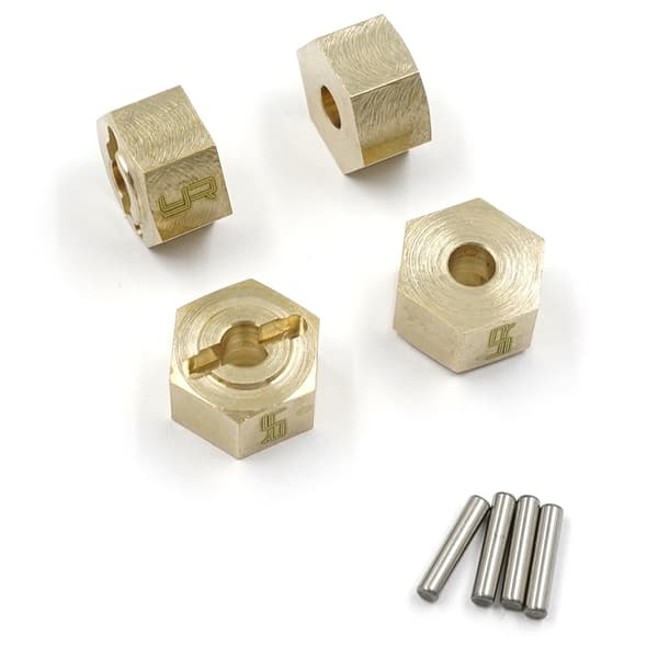 Yeah Racing Brass Hex Adaptors UTB18 (4)