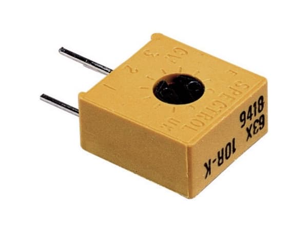 Vishay M63X102KB40, Blå, Metall, Rett, 250 V, 1 stykker, RoHS