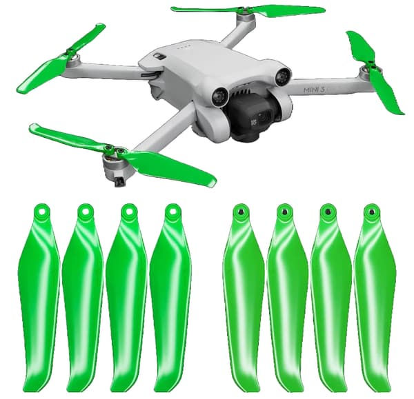 Master Airscrew Mini 3/4 Pro Stealth Props Grøn