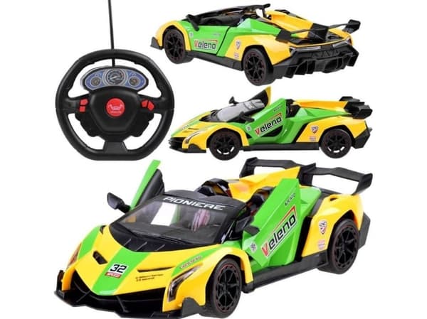 Jokomisiada Urheiluauto avattavilla ovilla + kaukosäädin RC0583