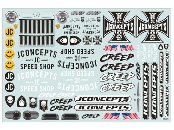 JConcepts JCI Creep 313mm Wheelbase Clear Body