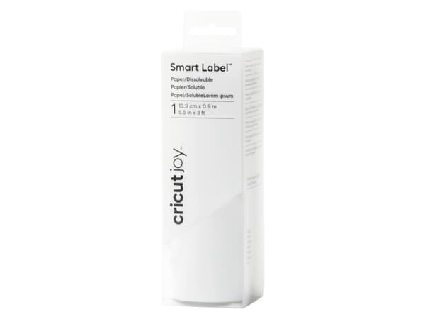 Cricut Joy™ Smart Label™ Disolvable #####Papper Skärbredd 14 cm Vit