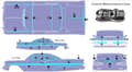 Miniatyrbillede 2 af 3: RER15533 FiftyNine Clear Body Kit - Umalet