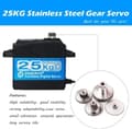 Miniatyrbillede 4 af 8: Dsservo DS3225PRO 7.4V 25KG med 25T Cam til Model 1/10 (180 grader) - Tilbehør til fjernbetjening legetøj Digital kerneløs servomotor