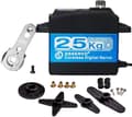 Miniatyrbillede 1 af 8: Dsservo DS3225PRO 7.4V 25KG med 25T Cam til Model 1/10 (180 grader) - Tilbehør til fjernbetjening legetøj Digital kerneløs servomotor
