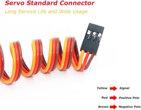 Dsservo DS5160 7.4V 60KG med 18T Cam för modell 1/10 (180 grader) - Tillbehör till Fjärrstyrda Leksaker Digital servomotor