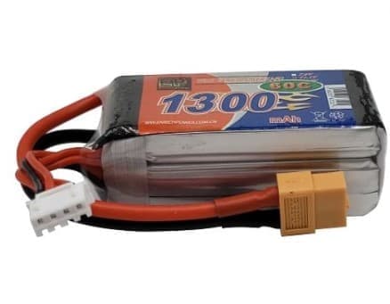 1 stk 6s 1300mAh 100C 22.2V med XT60-stik til RC Heli FPV Quadcopter Racing DIY Hobby - Tilbehør til fjernbetjening Legetøj Lipo batteri