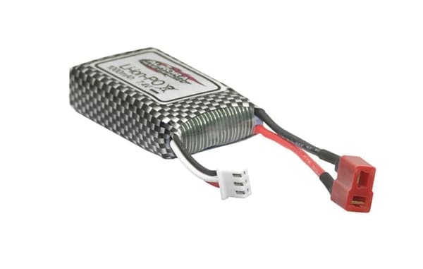 Xinlehong Q901 Q902 Q903 7.4v 1000mAh 2S Li-ion batteri med T-stik QDJ02-stik til 1/16 RC autodele - Tilbehør til fjernstyret legetøj