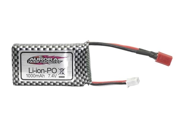 Xinlehong Q901 Q902 Q903 7.4v 1000mAh 2S Li-ion batteri med T-stik QDJ02-stik til 1/16 RC autodele - Tilbehør til fjernstyret legetøj