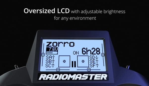 Radiomaster Zorro Max Radio ELRS AG01 Sort 16ch