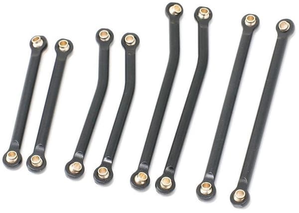 HobbyDetails Alu Rod Set Svart TRX-4M