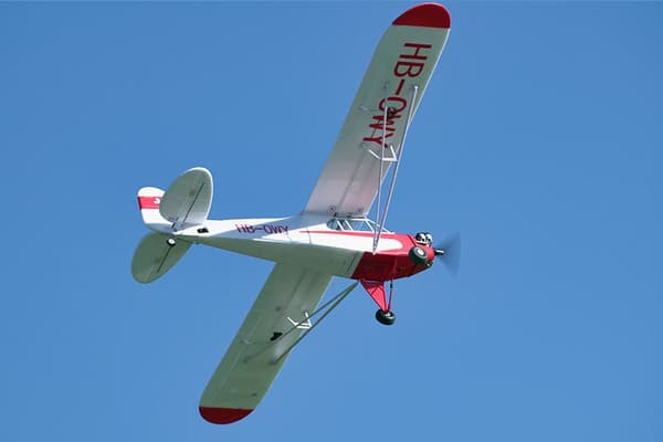 FMS J-3 Cub 1400mm V4 PNP Floats och Gyro V2
