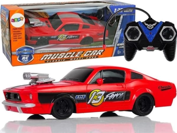 LeanToys 1:20 kauko-ohjattava urheiluauto punainen