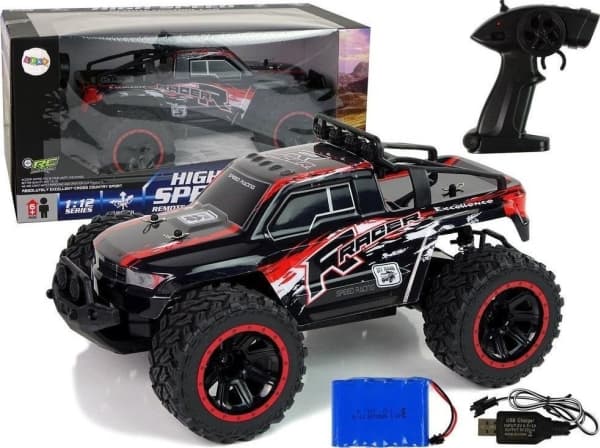 LeanToys Off-Road R/C 2.4 G maastoauto punainen