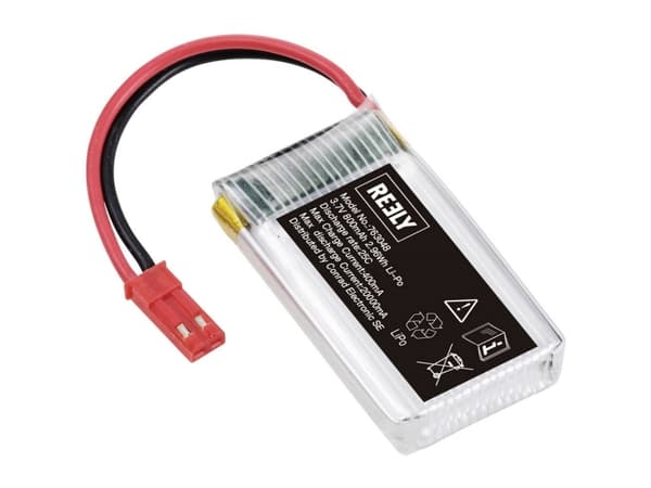 Reely Modelbyggeri-batteripakke (LiPo) 3.7 V 800 mAh Celletal: 1 25 C Softcase BEC