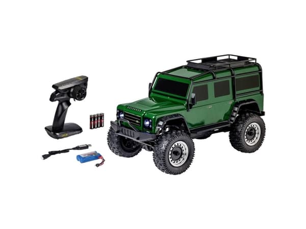 Carson Land Rover fjernkontrollbil, britisk grønn