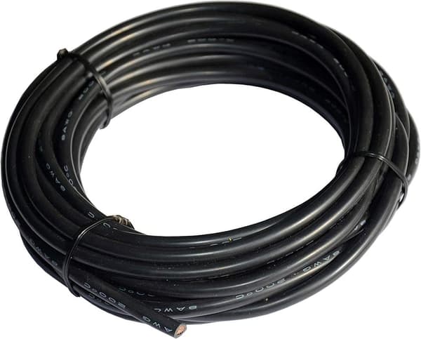 8 AWG fleksibel elektrisk ledning 5 meter [2,5 m sort og 2,5 m rød] dåse - tilbehør til fjernbetjening legetøj silikone kabel