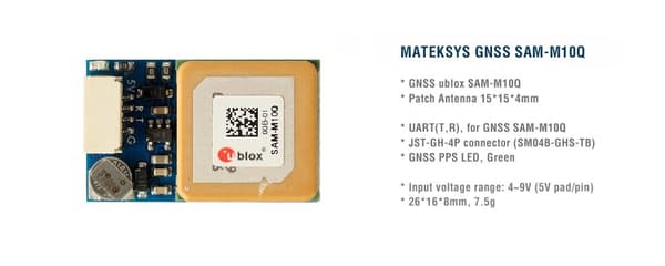 Mateksys GNSS SAM-M10Q