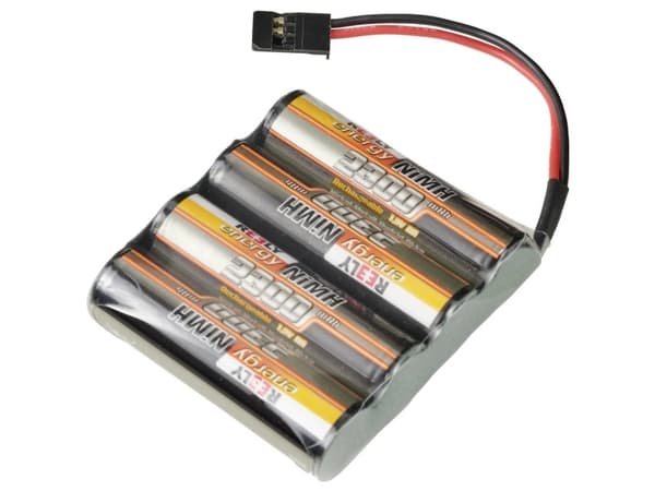 Reely Modelling Receiver Akku (NiMH) 4.8 V 2300 mAh Kennojen lukumäärä: 4 Side by Side Futaba liitäntä Futaba liitäntä