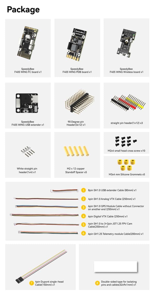 SpeedyBee F405 Fixed Wing Flight Controller 2-6s