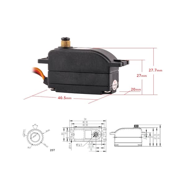KST CM653 IP65 Metal Low Profile Servo