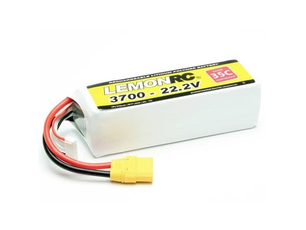 LemonRC Modelbyggeri-batteripakke (LiPo) 22.2 V 3700 mAh Celletal: 6 35 C Softcase XT90