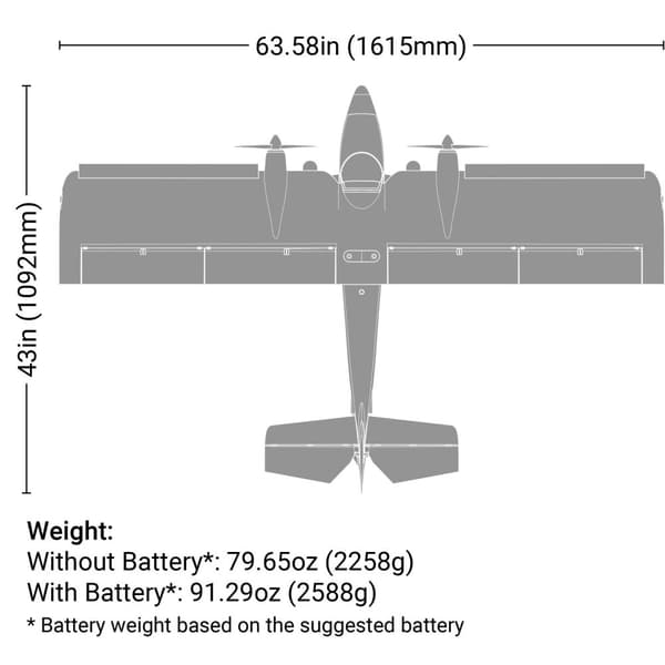 E-Flite Twin Timber 1.6m PNP