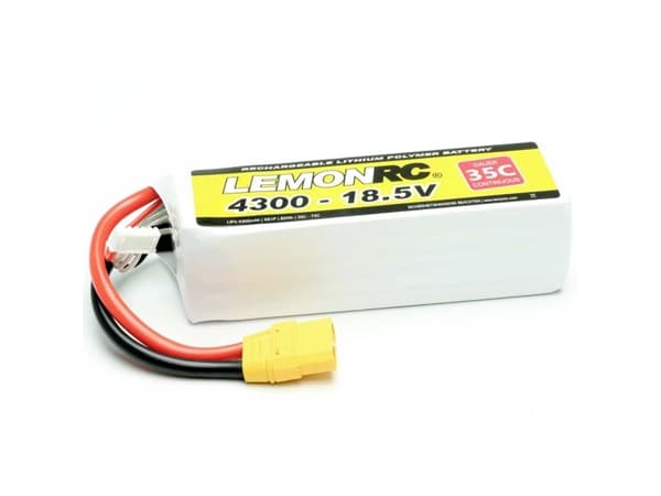 LemonRC Modelbyggeri-batteripakke (LiPo) 18.5 V 4300 mAh Celletal: 5 35 C Softcase XT90