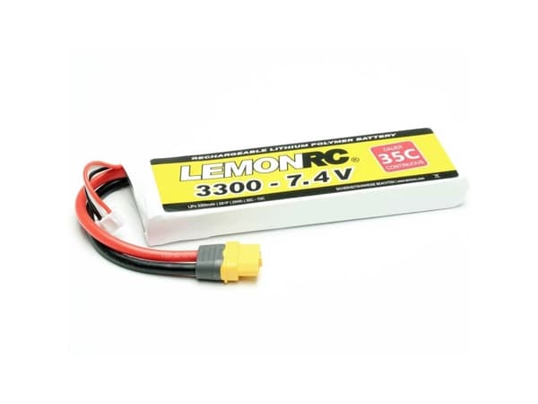 LemonRC Modelbyggeri-batteripakke (LiPo) 7.4 V 3300 mAh Celletal: 2 35 C Softcase XT60