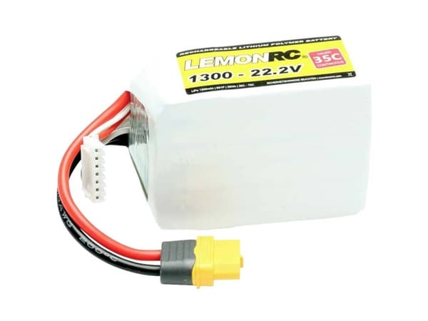 LemonRC Modelbyggeri-batteripakke (LiPo) 22.2 V 1300 mAh Celletal: 6 35 C Softcase XT60