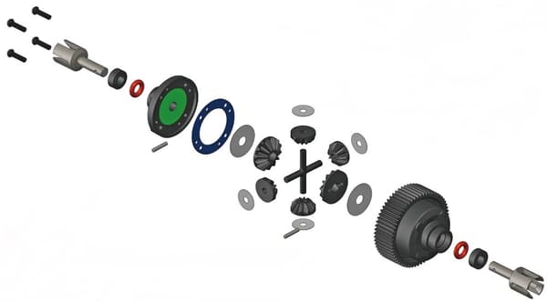 MST-210677 60T Spur Gear-Bevel Gear Diff Set