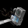 Miniatyrbillede 6 af 6: INF Eksplosionssikker skærmbeskytter hærdet glasfilm til DJI Action 2 Gennemsigtig