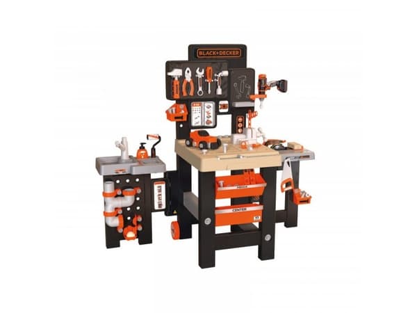 SMOBY Black & Decker Mega Workshop Plumber Painter 3in1 100 Accessories