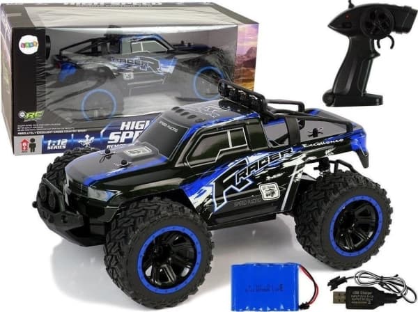 Lean Cars Off Road R/C 2.4 G Shock Absorbers 1:12 Blue
