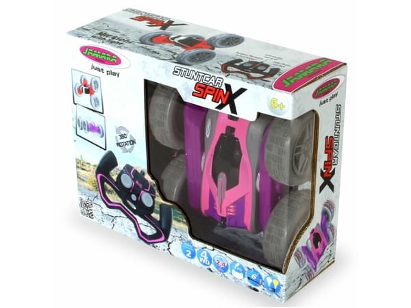 Jamara Stuntcar SpinX 2.4GHz lila/vaaleanpunainen Jamara Stuntcar SpinX 2.4GHz lila/pinkki