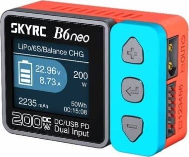 SKYRC B6neo Modelbyg-oplader 10 A Bly, LiFePO , LiHV, Li-Ion, LiPo, NiCd, NiMH