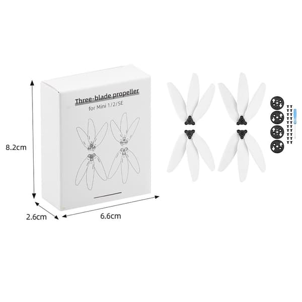 2 par tre-bladede propeludskiftning til DJI MAVIC Mini 1/2