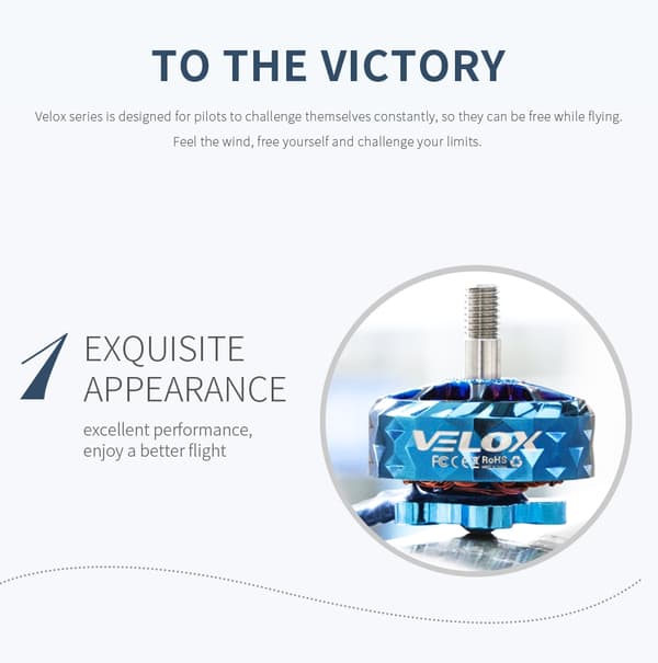 T-Motor V2208 2450KV Velox V2 1stk