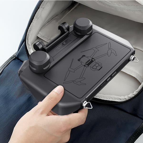 INF 2 i 1 solhette for DJI Mavic 3/Air 2S RC Pro fjernkontroll Sort