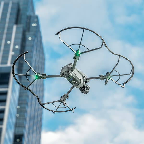 INF 4-pak anti-kollisionspropelbeskytter til kompatibel med DJI AIR 3 Grå